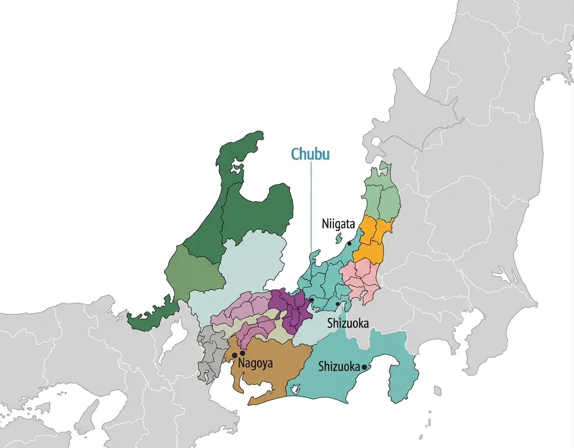 Map of Chubu