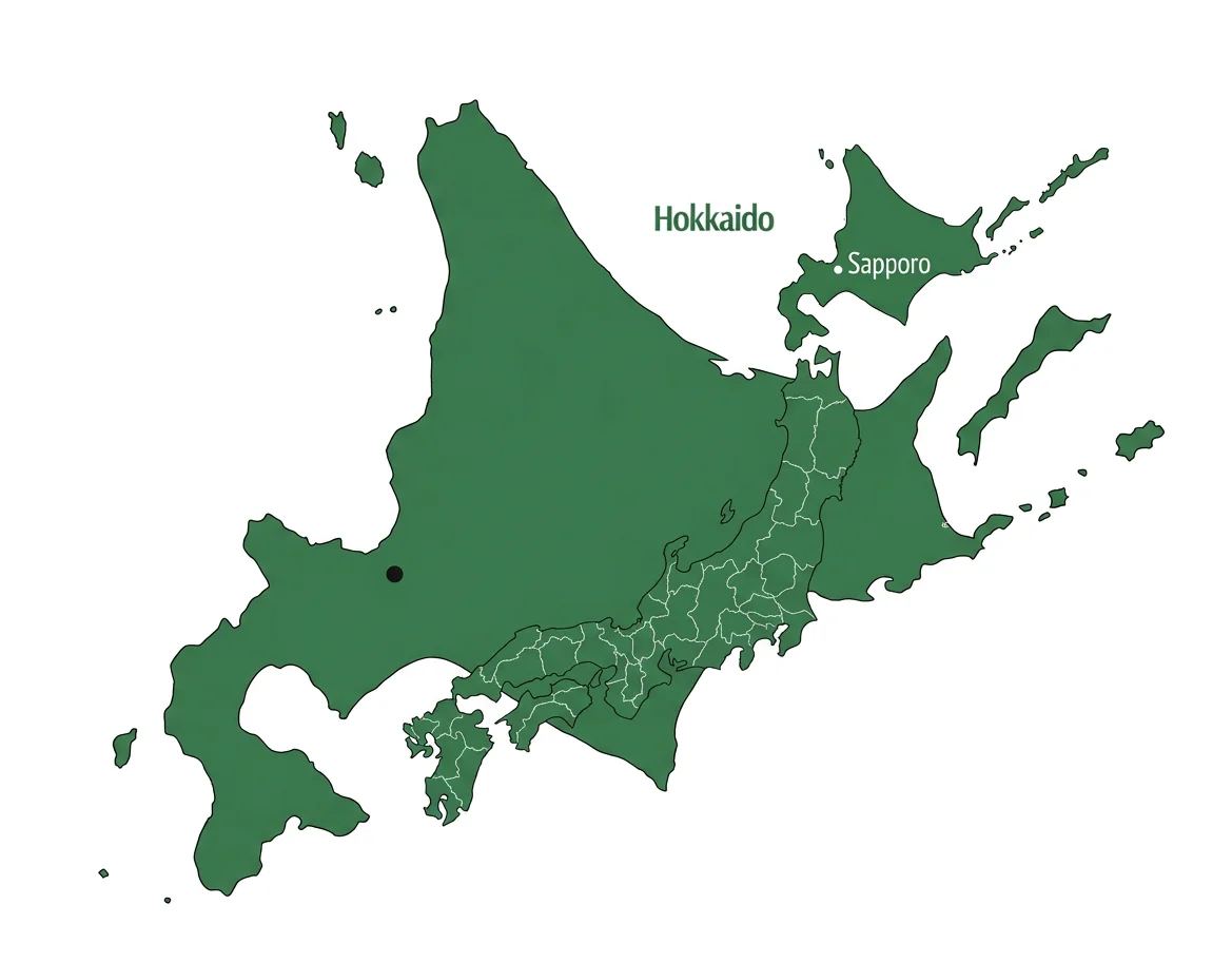 Map of Hokkaido