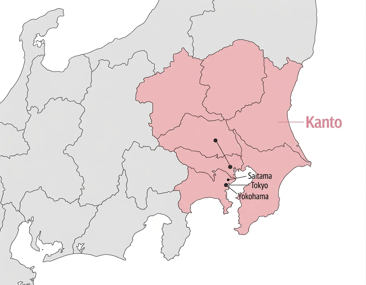 Map of Kanto
